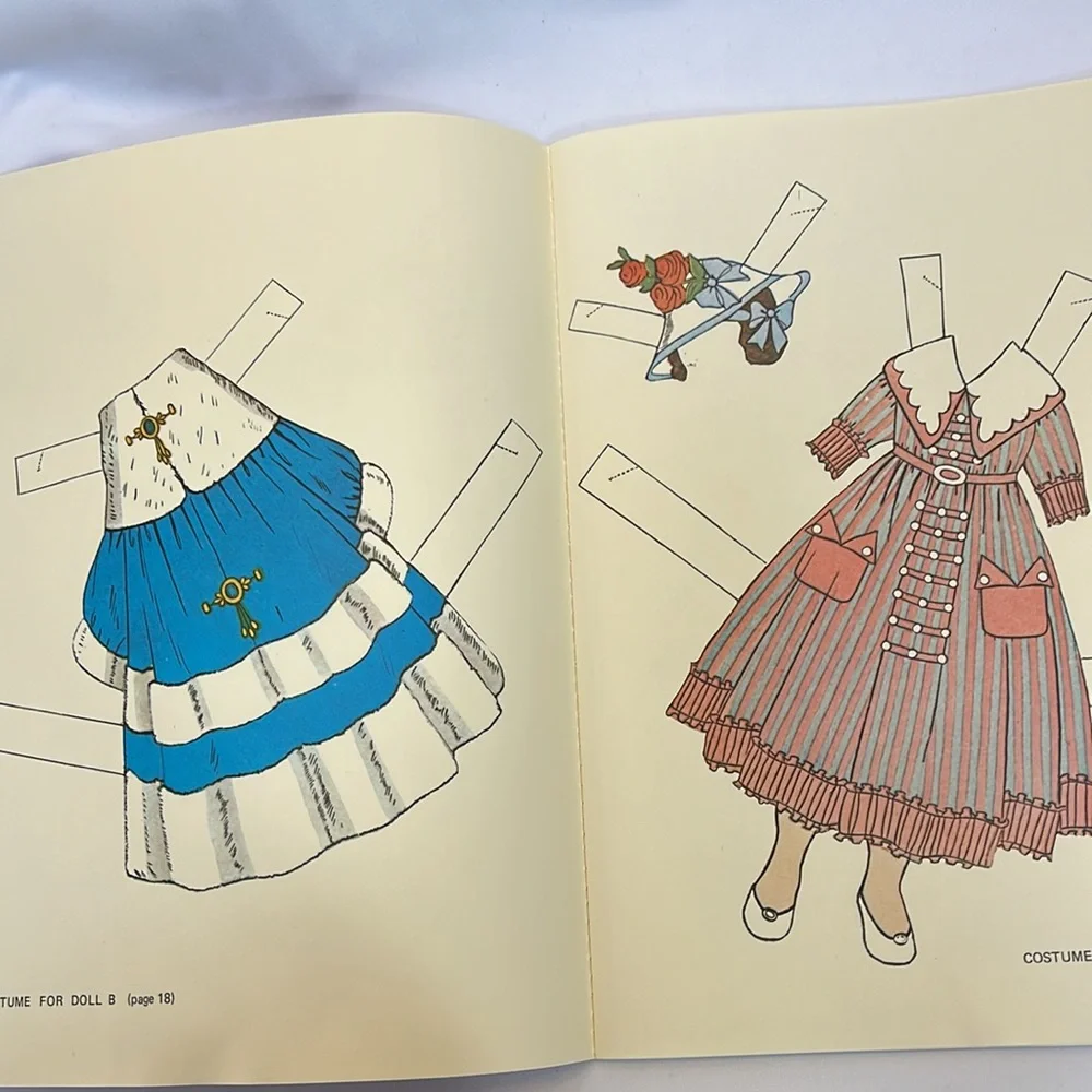 Set of 2 1983 Uncut Cut-out Paper Doll Books